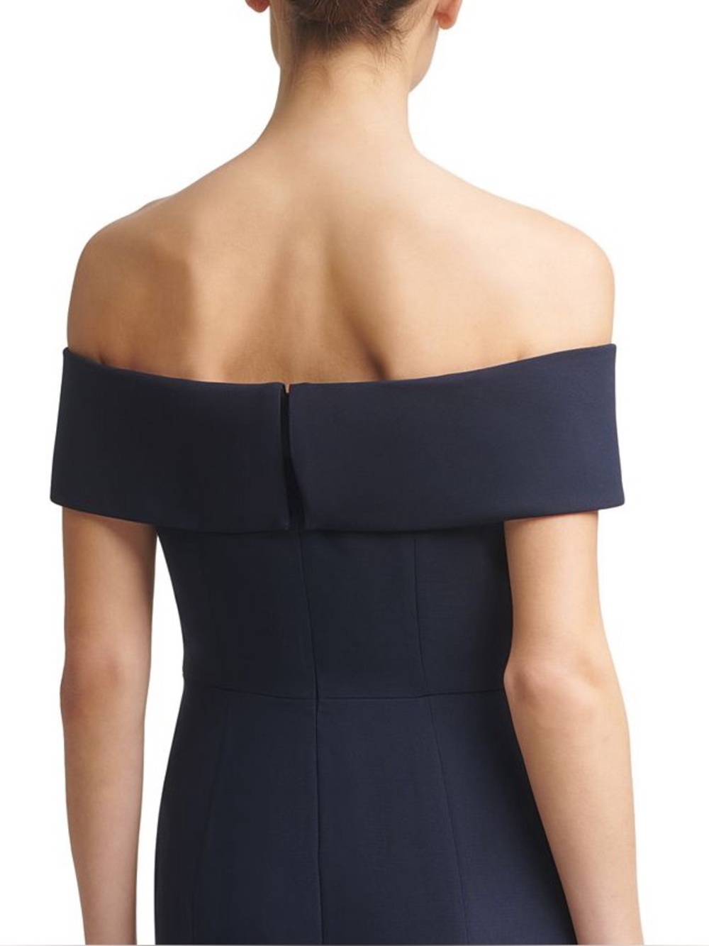 Calvin Klein Off-Shoulder Navy Maxi Dress - Picture 4 of 5